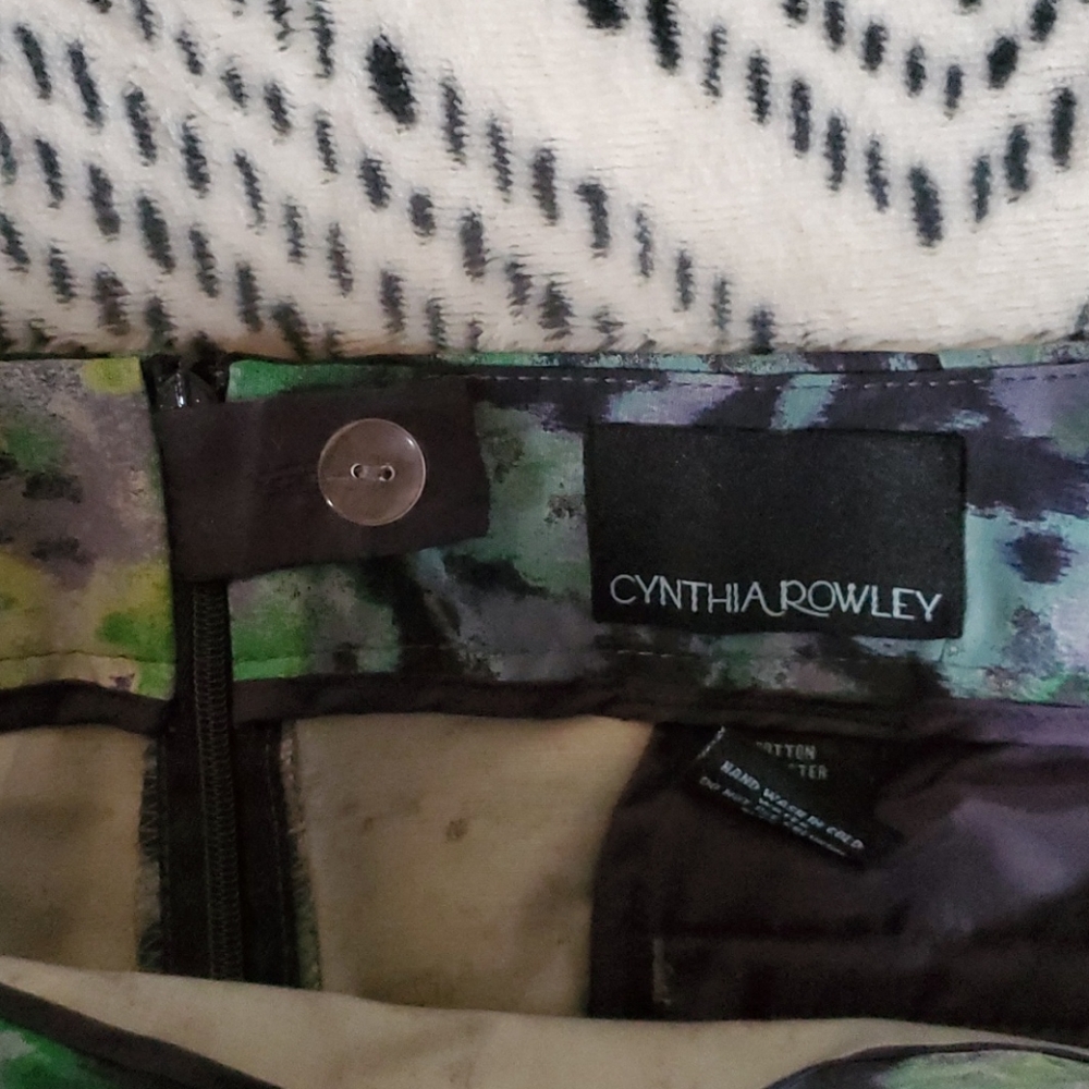 Cynthia Rowley Green and blue skirt Size 10 - Picture 9 of 10
